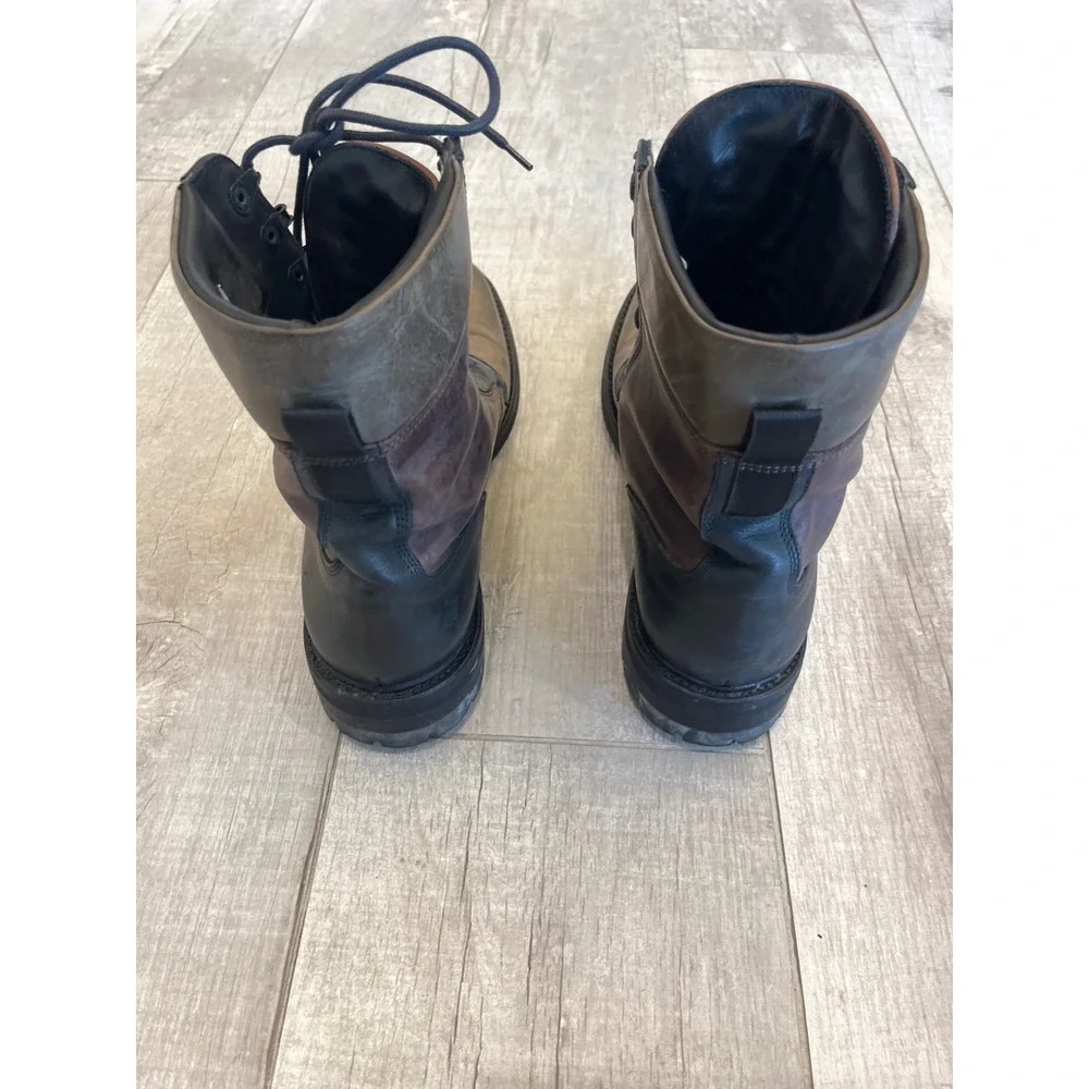 Nordstrom Rack Made in Italy Men Multi-Color Leather Combat Boots 45 M285F1032D